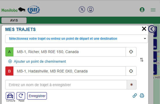 Créer et enregistrer un trajet personnalisé